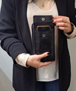 Bolsa Telemóvel Cavalinho Cavalo Lusitano Preto