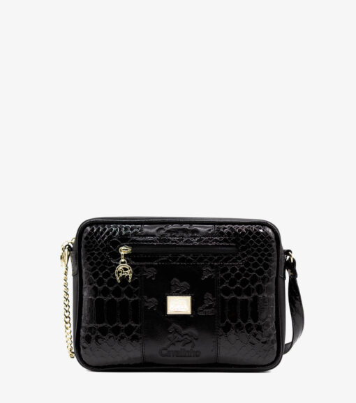 Bolsa Tiracolo Cavalinho Honor Preto