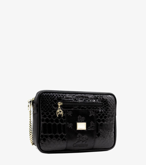 Bolsa Tiracolo Cavalinho Honor Preto