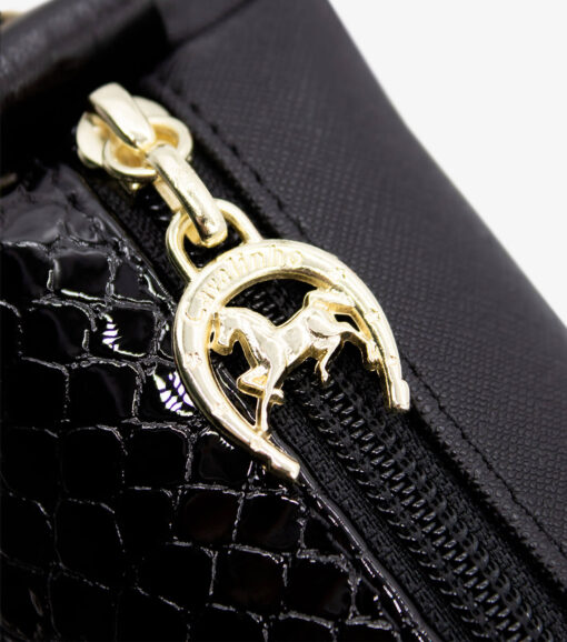 Bolsa Tiracolo Cavalinho Honor Preto