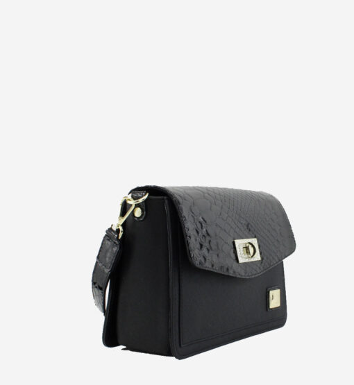 Bolsa Tiracolo Cavalinho Cherry Blossom Preto