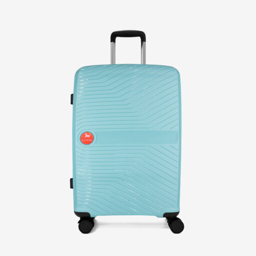 Trolley Cavalinho Médio Colorful Azul Pastel