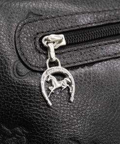 Mala Tiracolo Cavalinho Cavalo Lusitano Preto