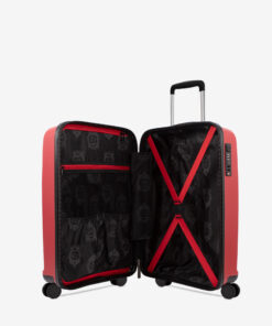 Trolley Cavalinho Cabine Colorful Viagens Otimizadas com Segurança TSA. Leve tudo o que precisa na cabine com o máximo de organização e estilo. Interior com vários bolsos e fitas de compressão. Pega telescópica ajustável, rodas duplas 360º e fecho de combinação TSA integrado para a sua tranquilidade. A sua companheira ideal de voo.