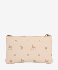 Bolsa Cosméticos Cavalinho Di Cavallo Compacta, com divisões extra para os seus essenciais de beleza ou pequenos objetos. Otimize o espaço e a usabilidade na sua mala.