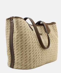 Mala Ombro Elenco Mala Elenco em Ráfia com Alças de Madeira o toque artesanal que falta no seu closet. Com um design atemporal e textura natural. Esta mala Elenco é perfeita para transitar entre o look de trabalho, o passeio de fim de semana e as férias. Uma peça que une sofisticação e leveza para elevar qualquer composição feminina. Design exclusivo, durabilidade e estilo para o seu dia a dia.Garanta a sua!