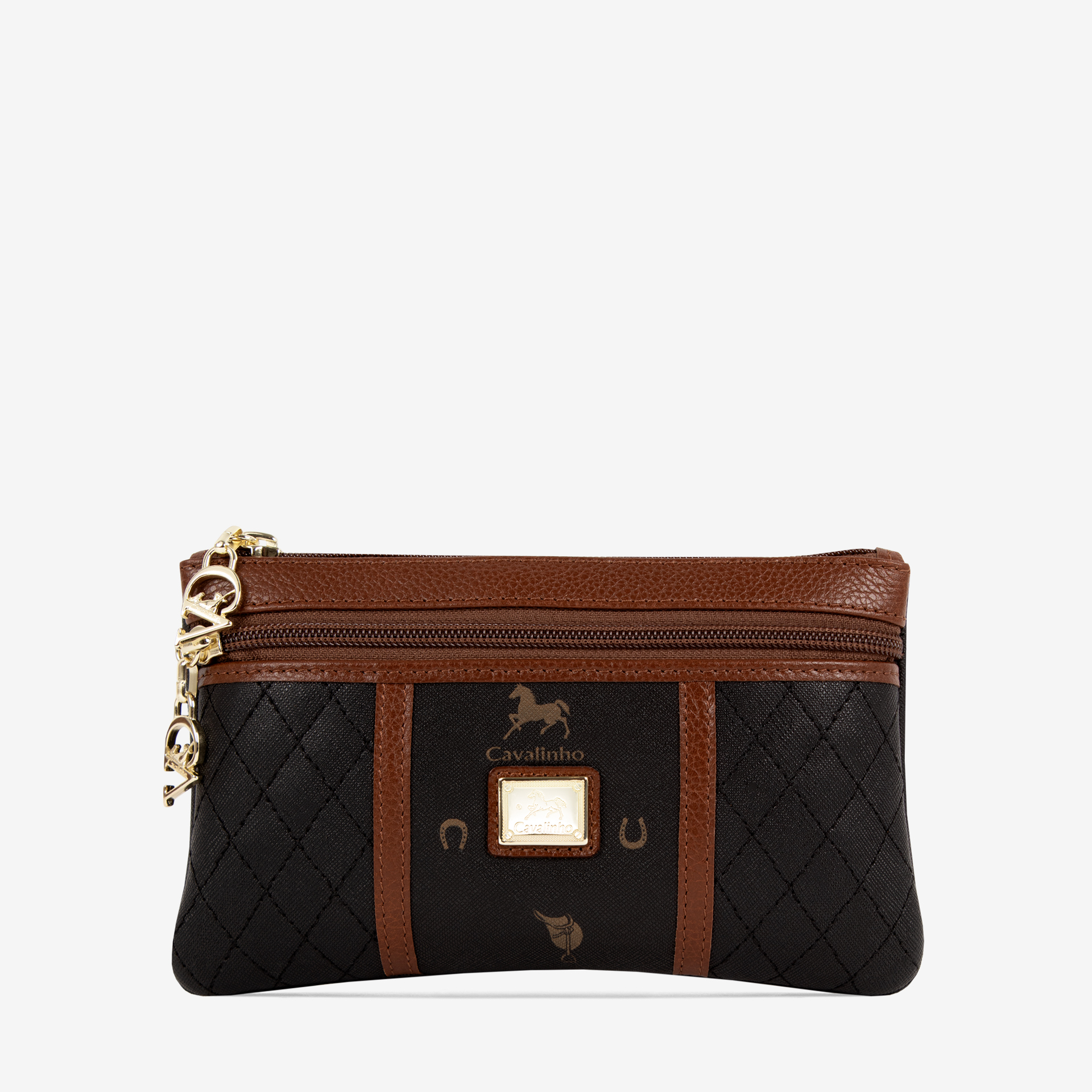 Bolsa Cosméticos Di Cavallo Compacta, com divisões extra para os seus essenciais de beleza ou pequenos objetos. Otimize o espaço e a usabilidade na sua mala