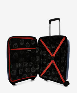 Trolley Cavalinho Cabine Colorful Viagens Otimizadas com Segurança TSA. Leve tudo o que precisa na cabine com o máximo de organização e estilo. Interior com vários bolsos e fitas de compressão. Pega telescópica ajustável, rodas duplas 360º e fecho de combinação TSA integrado para a sua tranquilidade. A sua companheira ideal de voo.