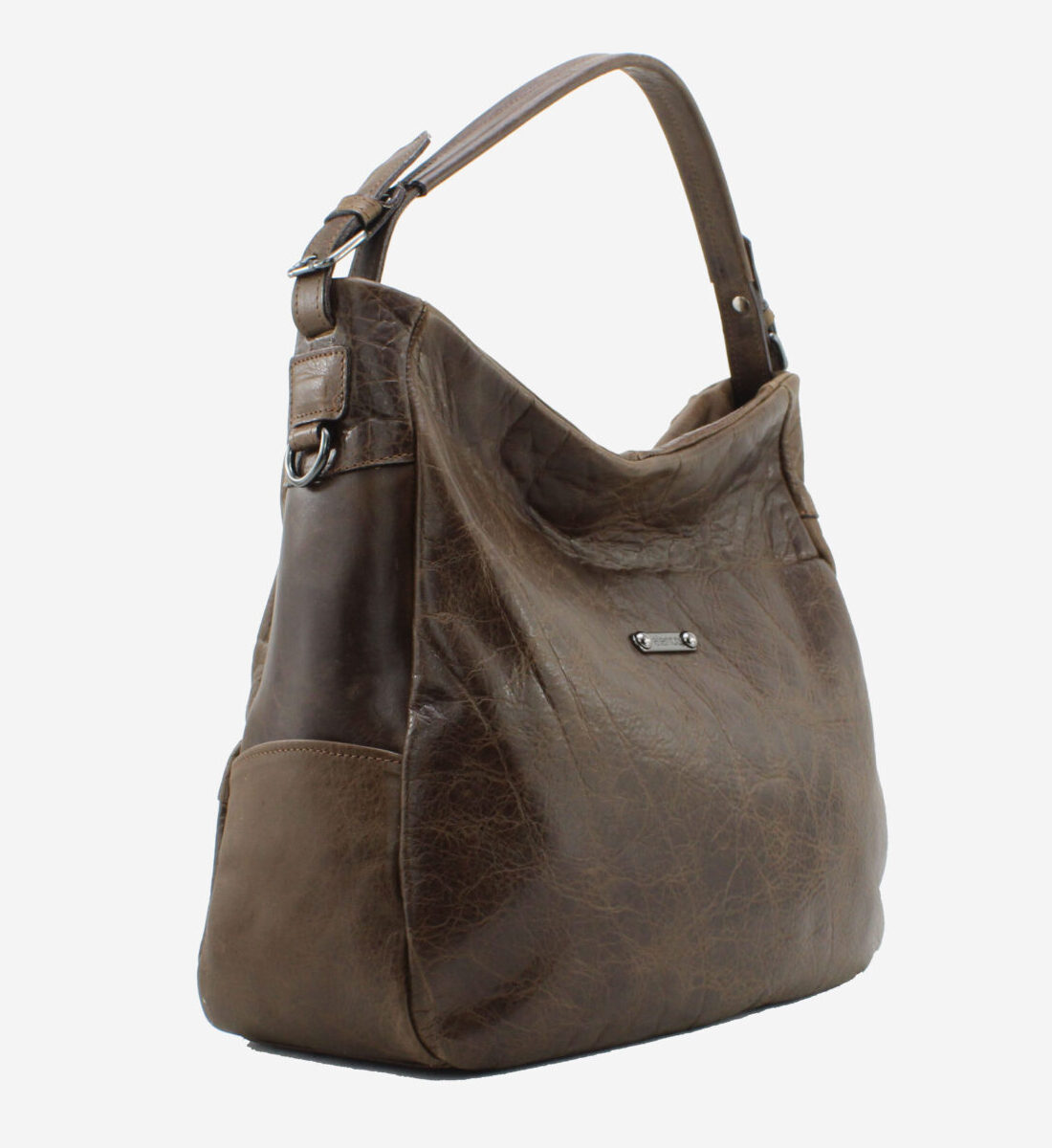 Mala Ombro Elenco Mala de ombro Elenco em pele com alça ergonómica larga para máxima comodidade ao carregar. Fecho de correr superior para proteger os seus pertences com facilidade.