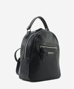 Mochila Elenco Mochila de pele Elenco com fecho de duplo curso e alças ergonómicas ajustáveis. Perfeita para transportar os seus essenciais do dia a dia com total conforto e liberdade.