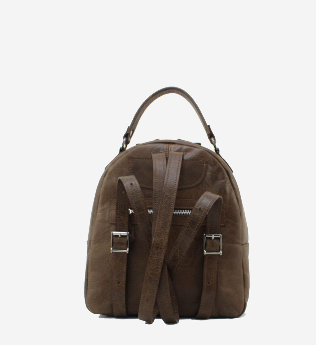 Mochila Elenco Mochila de pele Elenco com fecho de duplo curso e alças ergonómicas ajustáveis. Perfeita para transportar os seus essenciais do dia a dia com total conforto e liberdade.