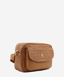 Mala Tiracolo Rufel Mala de tiracolo Rufel em textura croco com bolso exterior frontal de acesso rápido. Ideal para manter o telemóvel e chaves sempre à mão com total facilidade. Alça de tiracolo confortável que garante praticidade, segurança e mãos livres para a sua rotina.