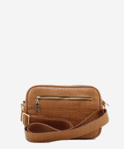 Mala Tiracolo Rufel Mala de tiracolo Rufel em textura croco com bolso exterior frontal de acesso rápido. Ideal para manter o telemóvel e chaves sempre à mão com total facilidade. Alça de tiracolo confortável que garante praticidade, segurança e mãos livres para a sua rotina.