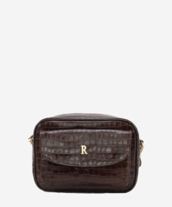 Mala Tiracolo Rufel Mala de tiracolo Rufel em textura croco com bolso exterior frontal de acesso rápido. Ideal para manter o telemóvel e chaves sempre à mão com total facilidade. Alça de tiracolo confortável que garante praticidade, segurança e mãos livres para a sua rotina.